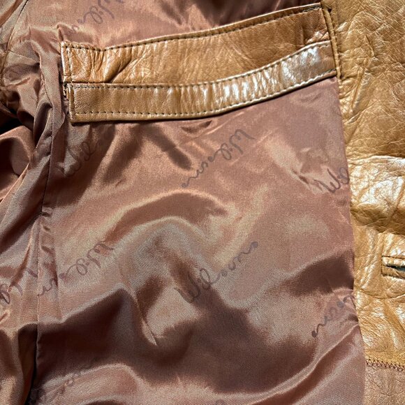 Wilson Men Vintage House of Suede & Leather Jacket Single Breasted Blazer FLAW - Picture 9 of 12